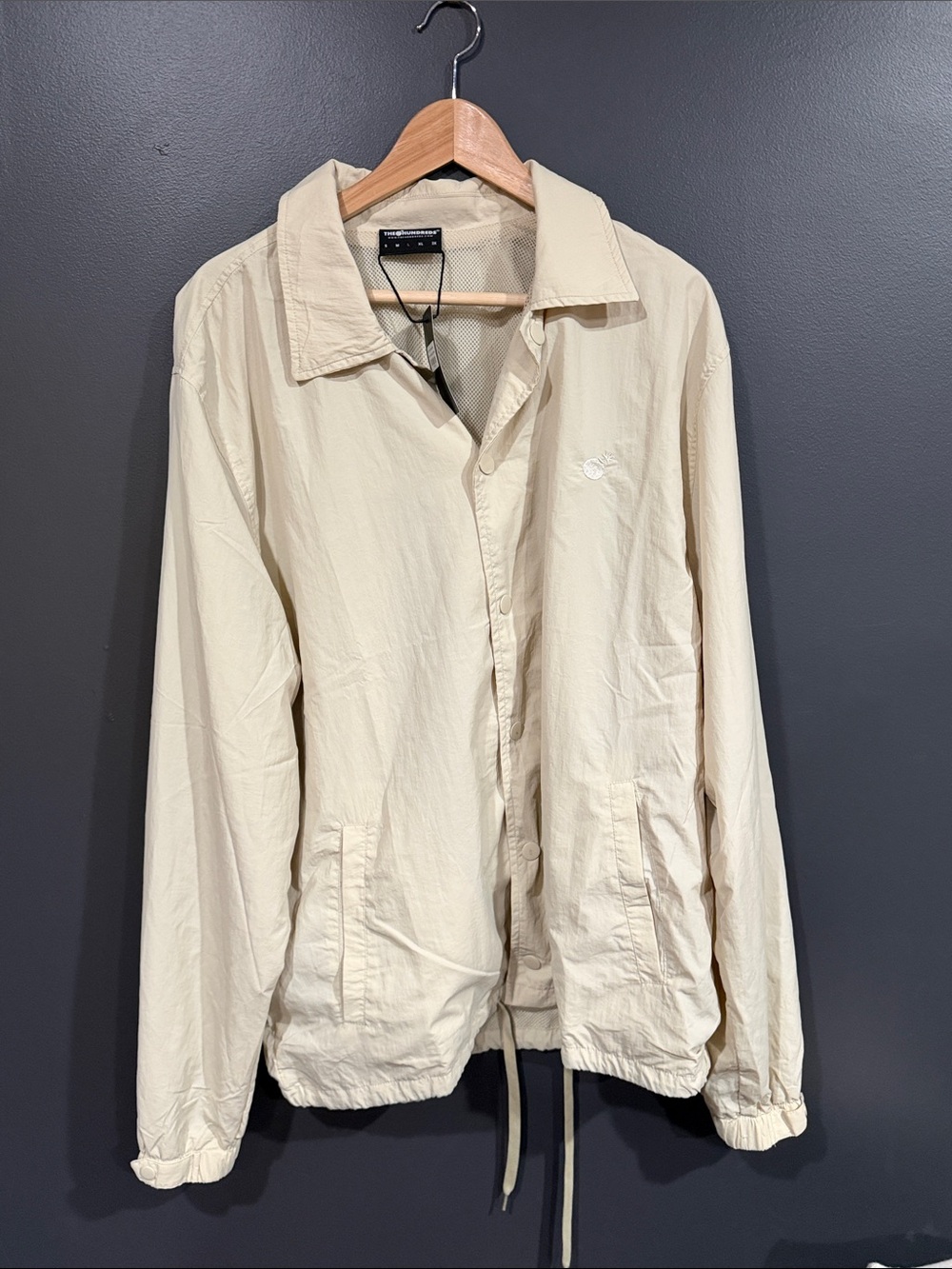 The Hundreds Crinkle Coaches Jacket Large NWT